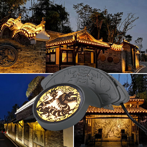 工程定制古建筑户外防水led瓦楞灯凉亭屋顶亮化月牙寺庙瓦片专用