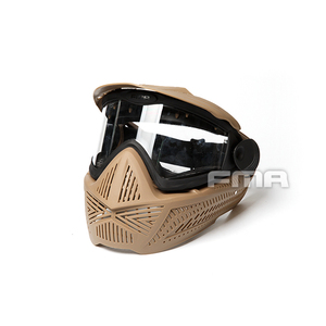 FMA F2户外骑行全脸防护面罩加强PC镜片抗冲击耐磨防风防尘面具