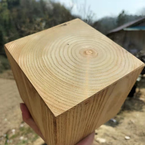 定制梓木木方块原木木块实木木桩花盆底座婚庆摆设园艺装饰原木墩