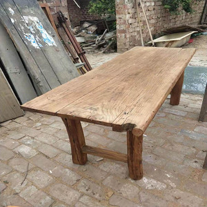 老榆木门板桌茶桌