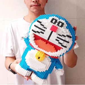 嗨彩拼钻石大型微小颗粒积木哆啦a梦叮当机器猫儿童益智玩具礼物