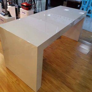 新款高档木质烤漆体验桌三星华为靠墙手机体验台数码展示台陈列台
