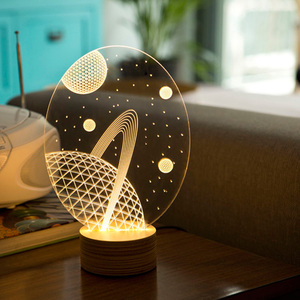 【直营】以色列bulbing情人节礼物桌面式led光源3d立体台灯套娃