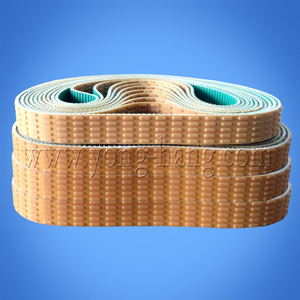 定制香肠剪节机皮带pu同步带加橡胶凹凸粒花纹t5-840/510火腿机带