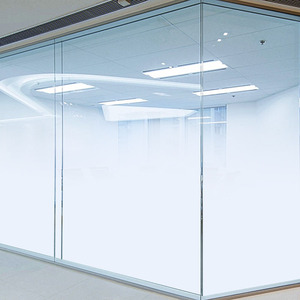 玻璃贴膜办公室白色渐变圆点磨砂膜隔断透光半透明阳台隐私贴纸