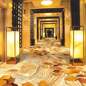 酒店走道宾馆卧室大厅房间工程工装定制阿克明尼龙印花3d满铺地毯