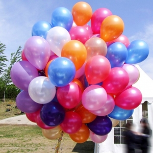 创意结婚婚庆装饰气球布置生日珠光色乳胶气球派对儿童彩色空气球
