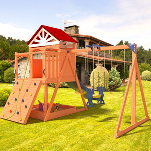 儿童游戏木屋小房子幼儿园户外大型游乐屋滑滑梯攀爬架游乐园宝宝