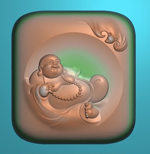 集缘234718295淘宝方形平安扣精雕图机雕图玉雕图圆