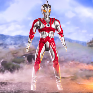 正版红蓝艾斯奥特曼玩具超大号发声发光act男孩超人变形武器人偶