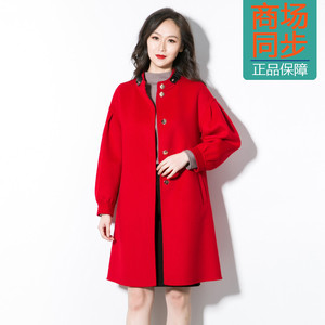 梵姿VH214372双面羊绒大衣女中长韩版宽松羊毛呢子外套冬装