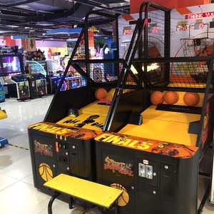 二手源头厂家尚莹街头篮球机活动分投币计分投篮折叠健身电玩租赁