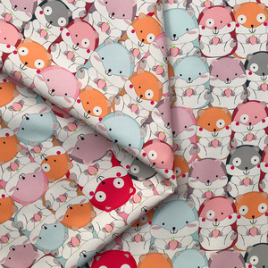 涤纶布料卡通窗帘