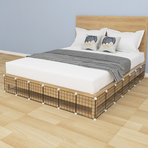 床底挡板防止猫咪狗宠物钻床下卧室封边挡板沙发边围栏网格分隔板