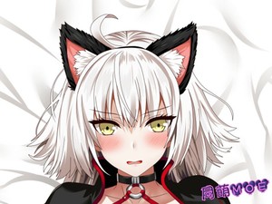fate/grand order 黑贞德 黑贞猫耳动漫等身抱枕 2wt抱枕套