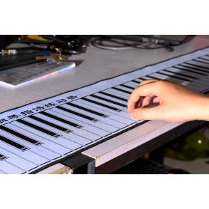 88键钢琴键盘练习垫便携式指法练习垫可携带88键手卷钢琴键盘图纸