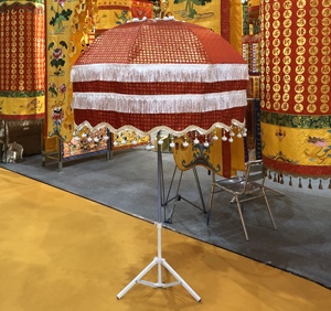 庄严品厂家直销幢幡宝盖水陆法会活动供天绣品迎请法师万民伞