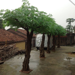仿真大树装饰客厅绿植酒店大型落地假树幸福树盆栽仿真榕树叶定制