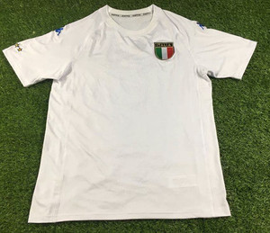 2000年欧洲杯意大利客场复古球衣/足球服/波衫/ 白色单上衣 65元