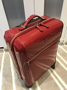 专柜正品gucci行李箱20寸登机箱漆皮拉杆箱托运箱古奇旅行箱现货