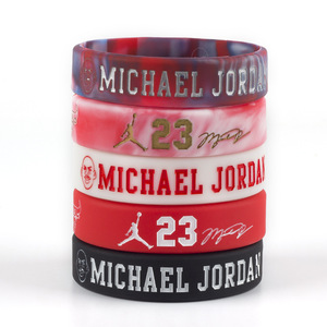 爆款乔丹篮球手环23号头像款运动篮球手环球星签名纪念手环腕带