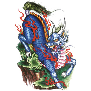 【买一送一】纹身贴火麒麟招财貔貅仿真刺青防水防汗持久遮瑕招财