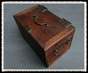 珍品民国文房四宝箱古董书法字画用品用具书房复古装饰影视老物件