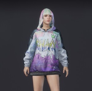 pubg绝地求生吃鸡端游缤纷混沌连帽卫衣服上衣柜皮肤cdk兑换码