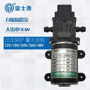 雷士泰微型隔膜泵自吸压力泵增压泵小型水泵 直流12V24V90w大功率