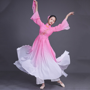儿童古典舞书简扇子舞演出服元旦女童古装风筝误舞蹈服仙女幼儿园