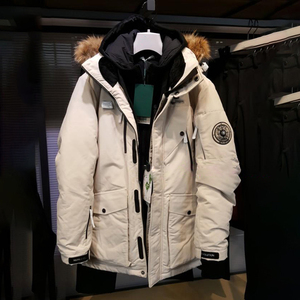 20新款韩版runningman工装羽绒服男女同款情侣户外白鸭绒冬季滑雪