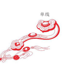 玉如意线条cdr矢量图激光打标雕刻切割机印章书签竹简素材源文件