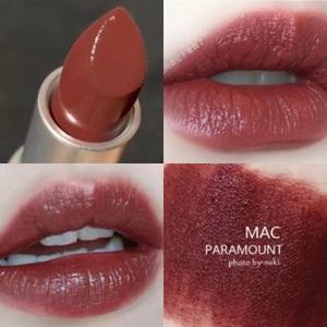 正品现货mac魅可子弹头哑光口红815paramount巧克力棕色猪肝色