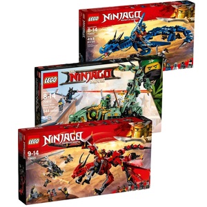 乐高 lego 70653红龙 70652蓝龙 70612绿龙 忍者系列
