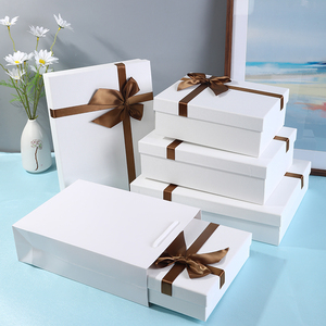 衬衫包装盒白色礼品盒装书籍相框礼物盒精美衣服简约礼盒定制logo