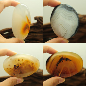 海洋玉髓精美原石把件摆件草花风景玉石手把件挂件