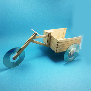 冰棍棒创意作业材料包人力三轮车机器人diy科技小制作环保小发明
