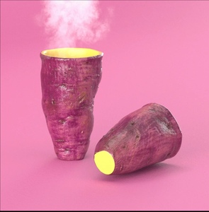 日本同款kakamu超市脑洞大开黄心番薯杯创意水杯咖啡杯水杯