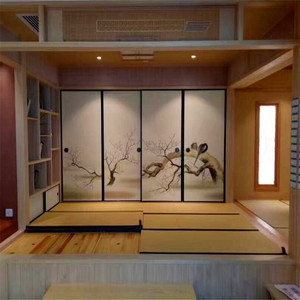 福司玛门衣柜门定制门纸榻榻米移门和室门日式推拉门山水画定做