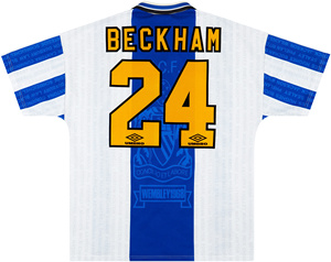 1994-1996曼联第三客场24号Beckham短袖球衣Umbro UM  代购无吊牌