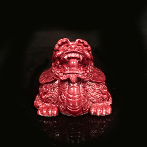 香港安伯曼紫金砂朱砂龙龟摆件一只