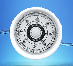 家用船用大号指南针防震防水可接12v电发光发亮磁罗经罗盘罗庚