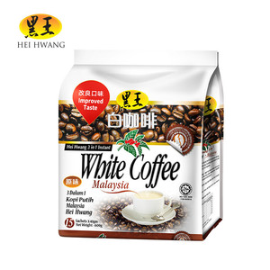 马来西亚黑王三合一原味速溶白咖啡粉600g/袋 15条办公室提神咖啡