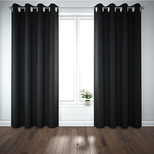不透光的黑色窗帘布