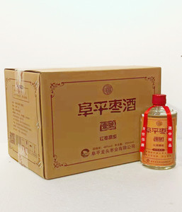 阜平特产;阜平枣酒阜贵红枣酒(壹號)枣木杠酒红枣原浆酒46度