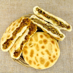 手工夹心坨坨馍 石子馍 五香/麻辣陕西特产大荔旦旦饼石头饼