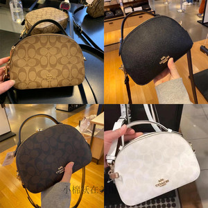 美国代购coach/蔻驰女包馒头包serena双拉链新款盒子手提包斜挎包
