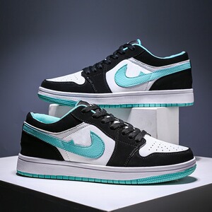 aj男鞋爱耐克休闲运动鞋薄荷绿郭艾伦空军一号低帮板鞋抖音同款潮