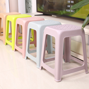 家用塑料凳子成人高凳厨房餐桌凳浴室防滑凳时尚透气凳学生宿舍凳
