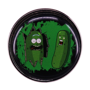 00阿姆四壮淘宝瑞克和莫迪酸黄瓜合金胸针姥爷纽扣徽章rickandmorty